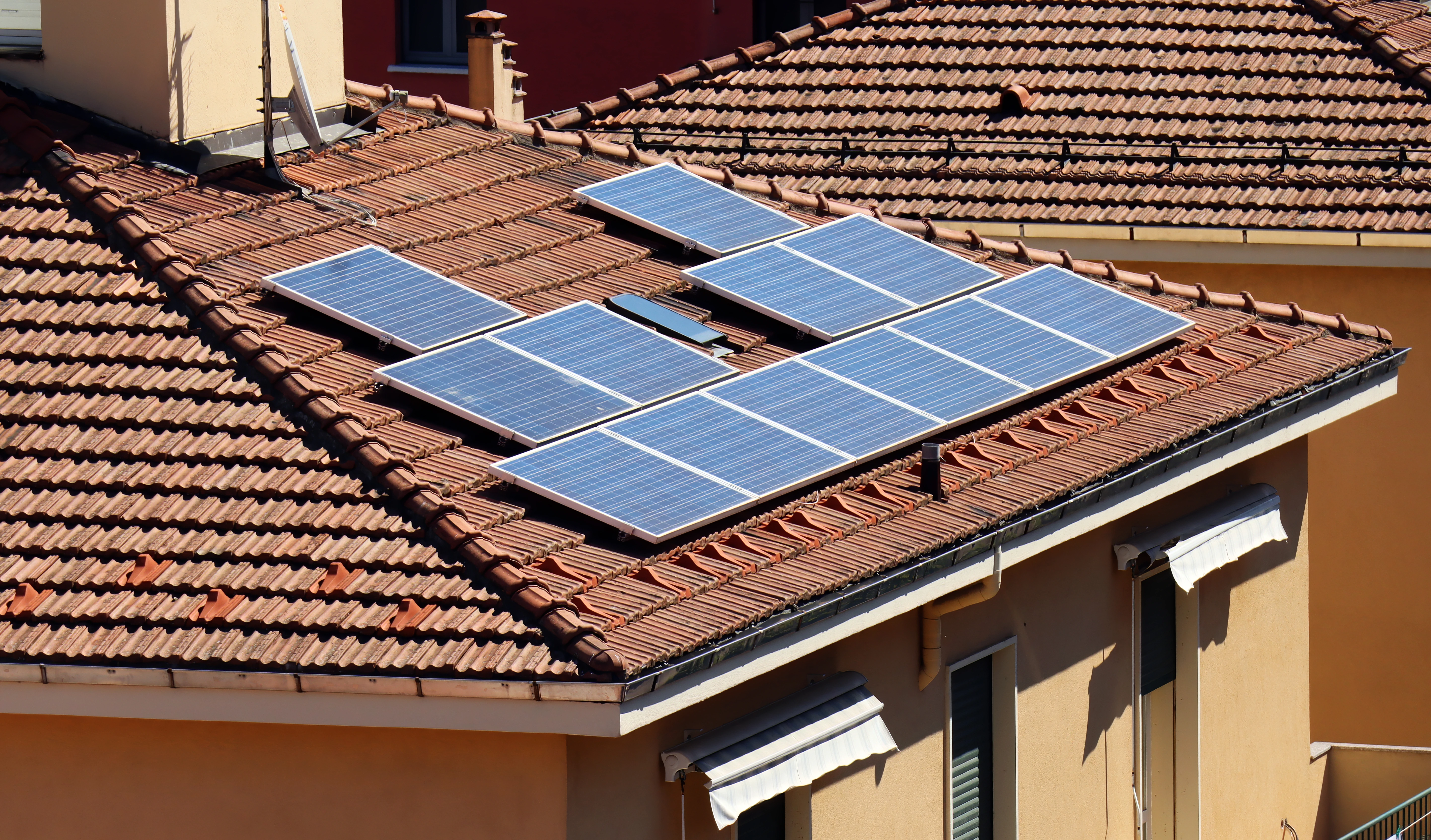 Rooftop solar panels